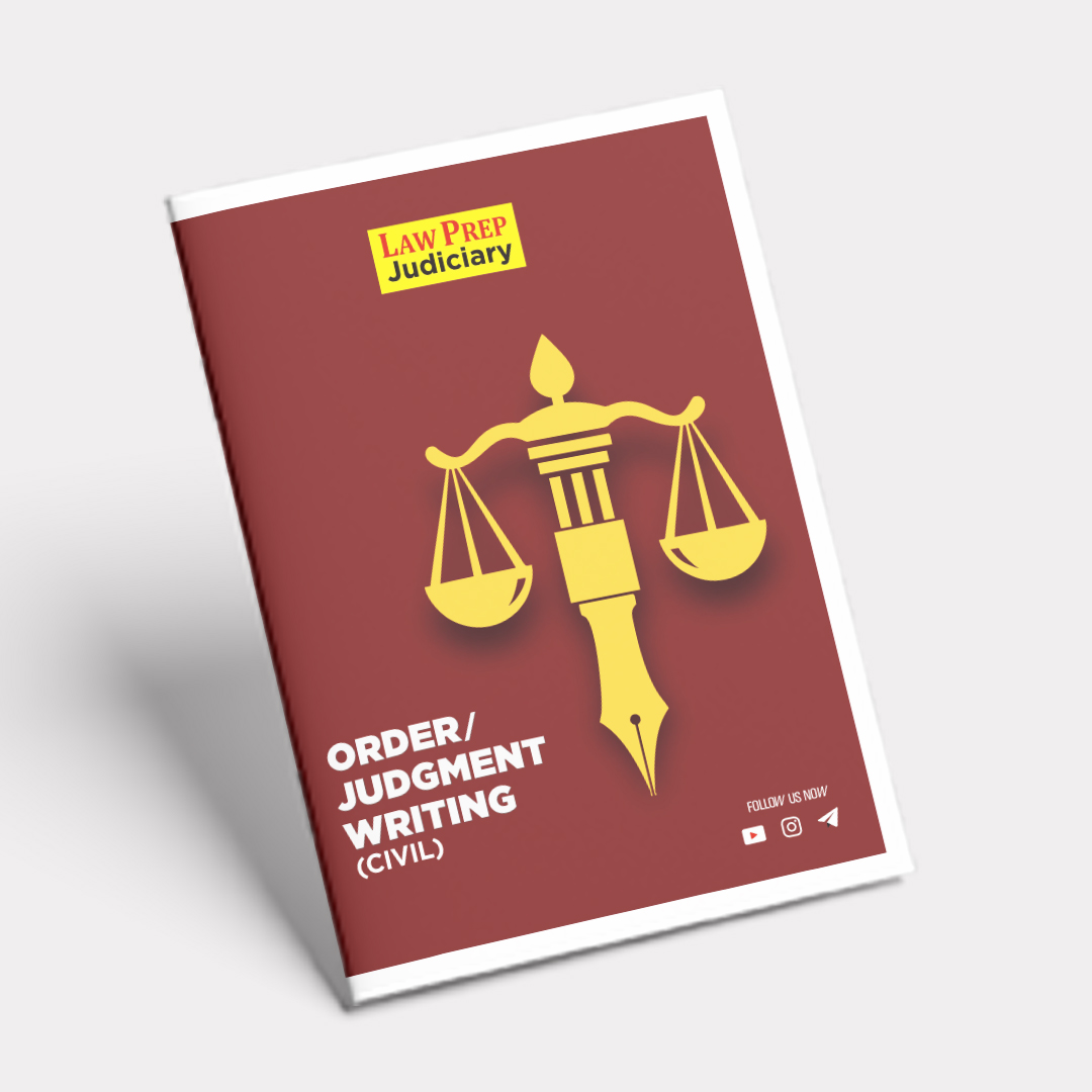 Order and Judgment Writing (Civil): Book for Judiciary Exams