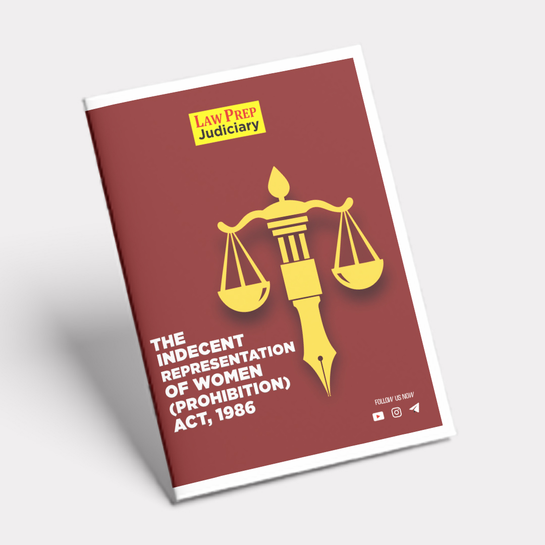 Indecent Representation of Women (Prohibition) Act, 1986: Book for Judiciary Exams — view 1