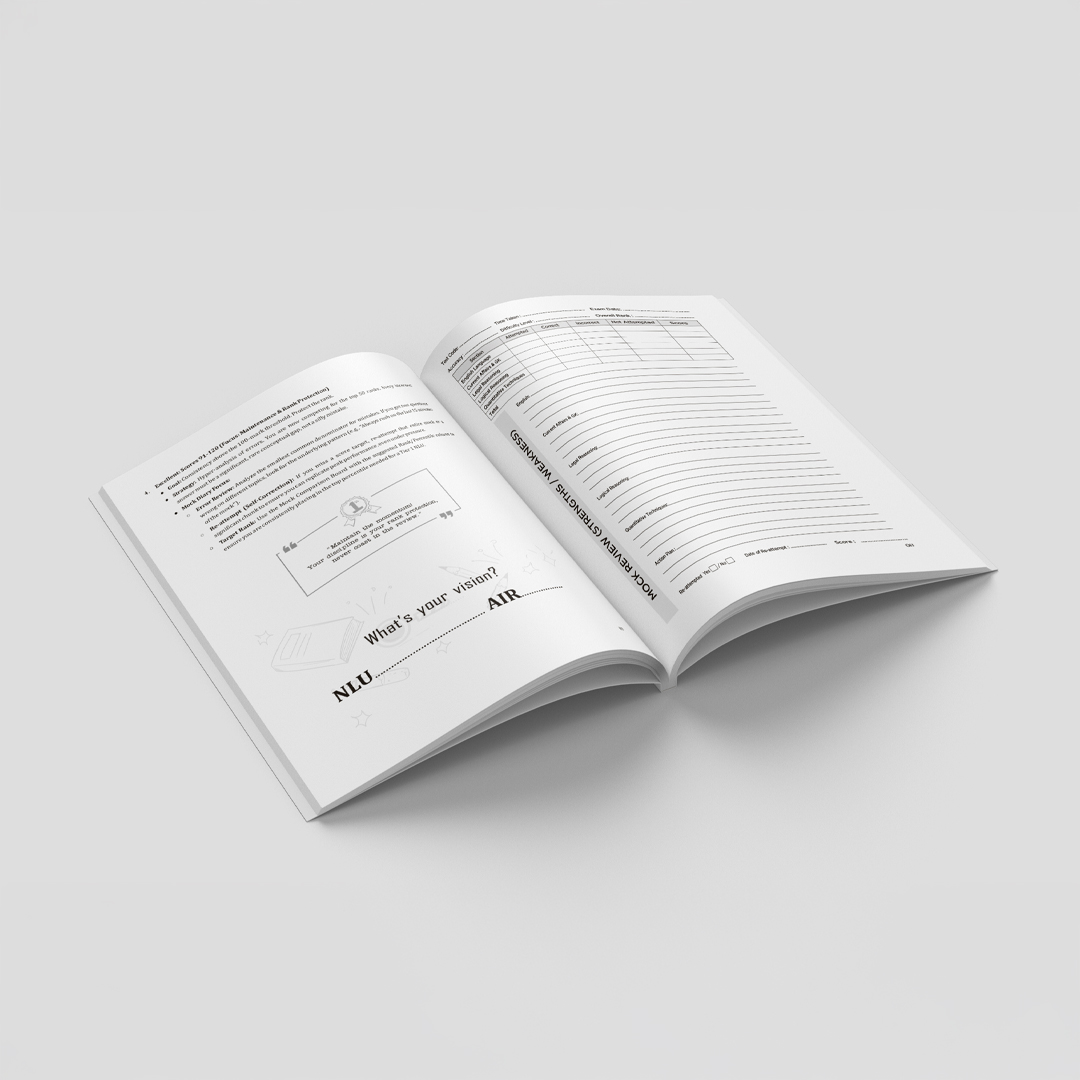 CLAT Mock Analysis Diary | Track Scores, Mistakes, Accuracy, Remarks & Improvement Areas — view 2